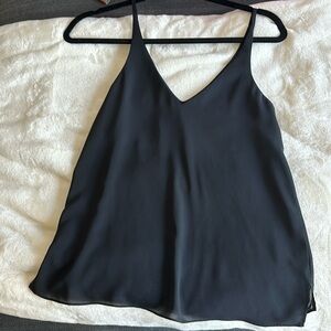 Black sleeveless top